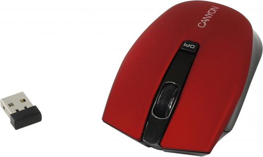 Мышь беспроводная Canyon CNS-CMSW5R красный USB