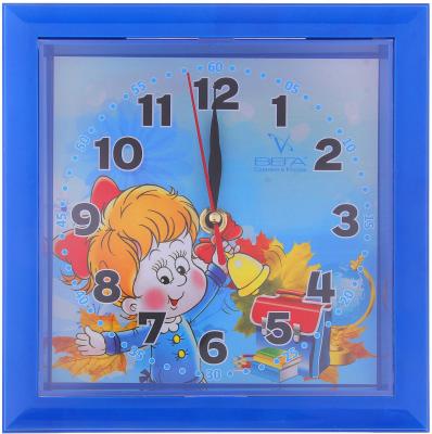 Часы настенные Вега П 3-4-110 рисунок синий
