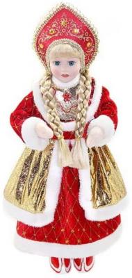 Кукла Новогодняя сказка Снегурочка красный 43 см 1 шт пластик, текстиль