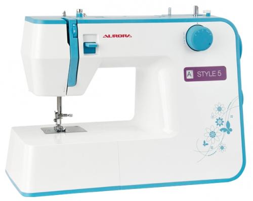Швейная машина Aurora Style 5 белый голубой