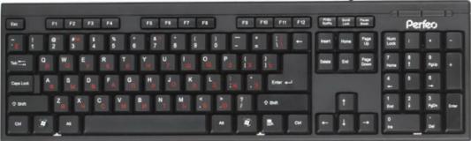 Клавиатура проводная Perfeo PF3093 USB черный