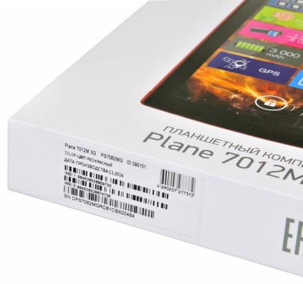 Планшет — Plane 7012M 3G 7" 8Gb красный Wi-Fi Bluetooth 3G Android PS7082MG