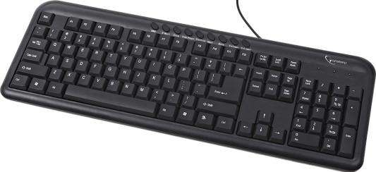 Клавиатура Gembird KB-M-101-RU PS/2 черный