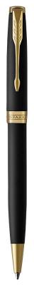 Шариковая ручка поворотная Parker Sonnet Core K528 Matte Black GT черный M 1931519