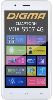 Смартфон Digma Vox S507 4G 8 Гб белый