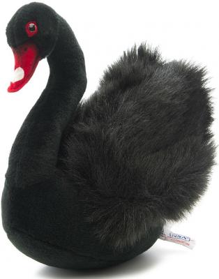 Мягкая игрушка лебедь Hansa Черный лебедь искусственный мех синтепон черный 28 см 2785