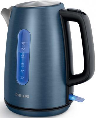 Чайник Philips HD9358/11 2200 Вт синий 1.7 л нержавеющая сталь