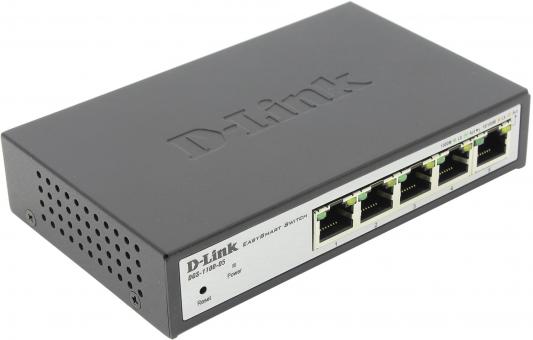 Коммутатор D-LINK DGS-1100-05/B1A 5 портов 10/100/1000BASE-T ports EasySmart Switch