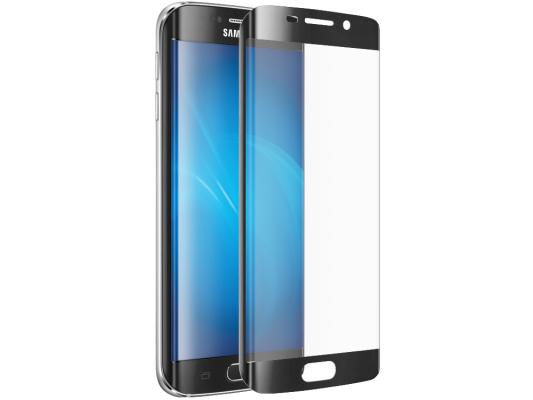 Защитное стекло DF sColor-06 для Samsung Galaxy S7 Edge 3D с рамкой черный металлик