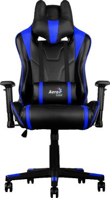 Кресло компьютерное игровое Aerocool AC220-BB черно-синий 4710700959725