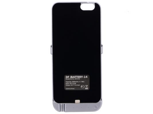 Аккумулятор-чехол для iPhone 6/6S DF iBattery-14 (dark grey)