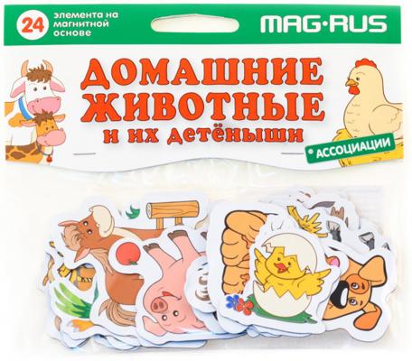 Магнитная игра развивающая MAG-RUS "Ассоциации" - Домашние животные и их детеныши  NF1013