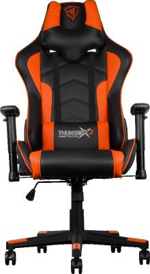 Кресло компьютерное игровое Thunder X3 TGC22 оранжево-черный TGC22-BO