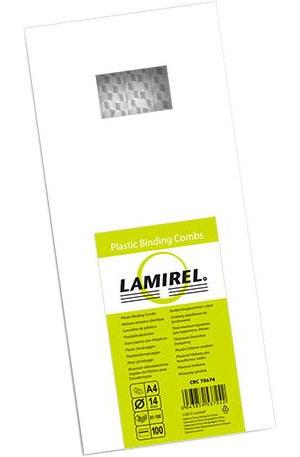 Lamirel Пружина пластиковая LA-7867401 (14 мм. Цвет: белый, 100 шт.)
